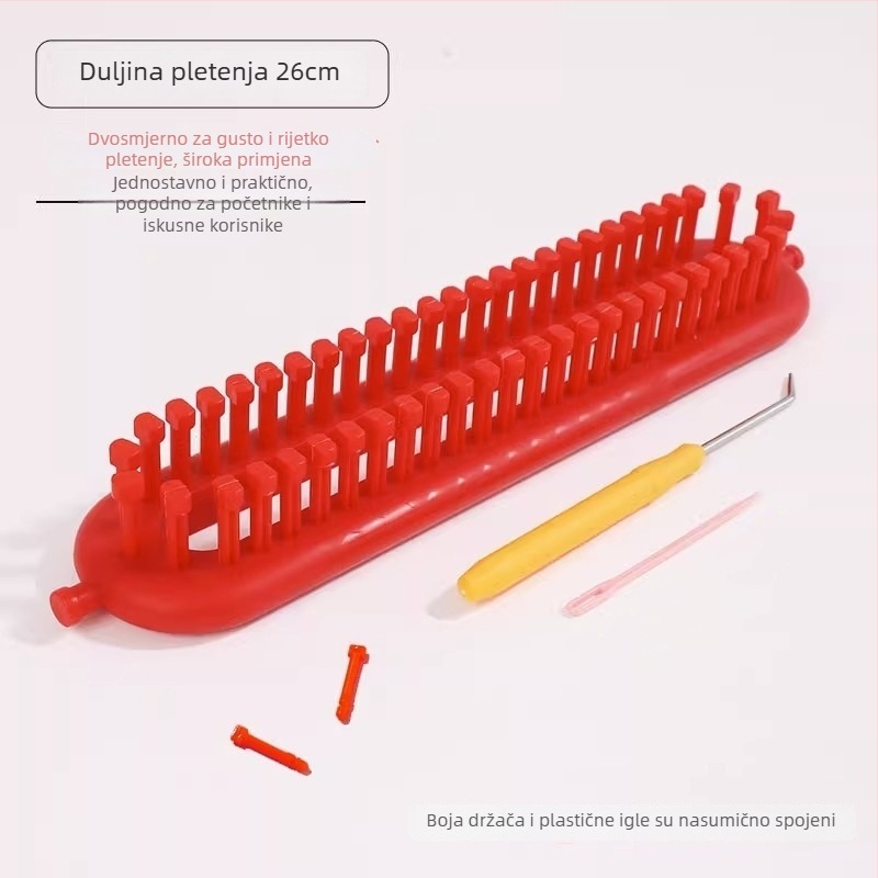 Alat za pletenje šalova – ručni rad, za početnike, od vune, kutija 100 kom., neto težina 0,1 kg