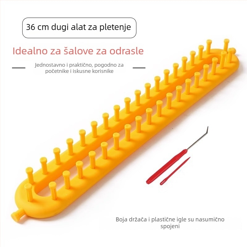 Alat za pletenje šalova – ručni rad, za početnike, od vune, kutija 100 kom., neto težina 0,1 kg