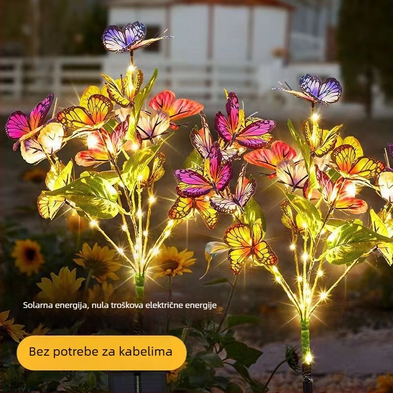 Solarne krajinske lampe s nehrđajućim čeličnim kućištem, LED svjetlo, ugradnja u tlo za vanjsku upotrebu, IP55, solarno napajanje (model 15466, prilagodljivo)