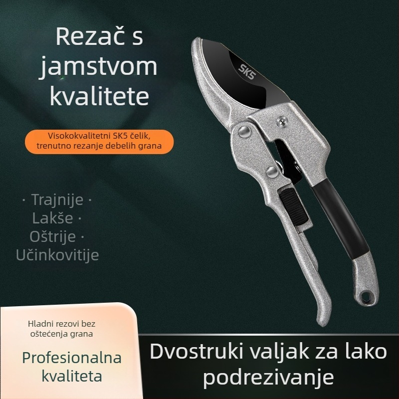 Supersonic škare za rezanje s polugom – ušteda napora, SK5 oštrica, za voćke i vrt