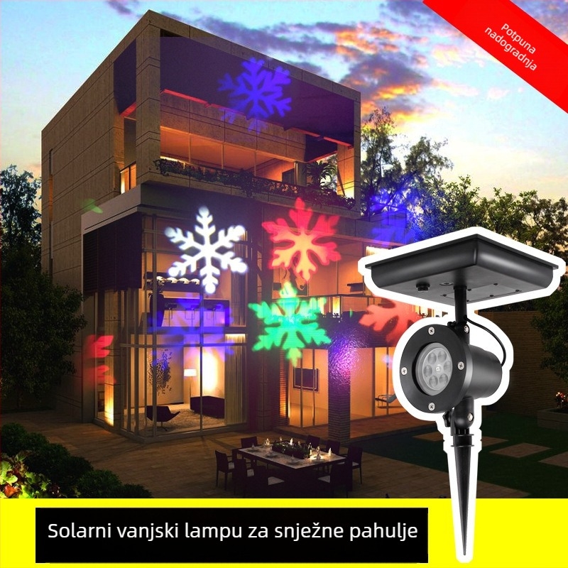 Solarne LED pahulje za travnjak i dvorište – IP65, 6W, 5V, 6–12 sati rada, Model MXS-090