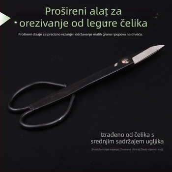 Produžne škare za rezanje bonsaja — Steel Erector marka, kromni premaz, vrtni alat