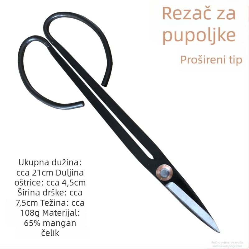Produžne škare za rezanje bonsaja — Steel Erector marka, kromni premaz, vrtni alat