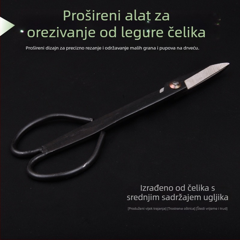 Produžne škare za rezanje bonsaja — Steel Erector marka, kromni premaz, vrtni alat