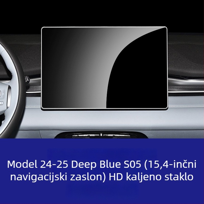 Zaštitni film od kaljenog stakla za navigacijski zaslon i središnju konzolu Changan Deep Blue S05