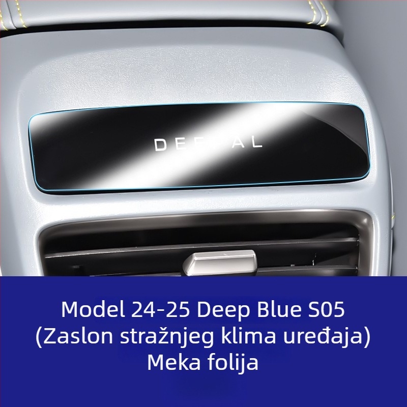 Zaštitni film od kaljenog stakla za navigacijski zaslon i središnju konzolu Changan Deep Blue S05