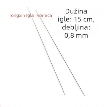 Igla za šivanje s perlicama za DIY nakit, tanka i dugačka