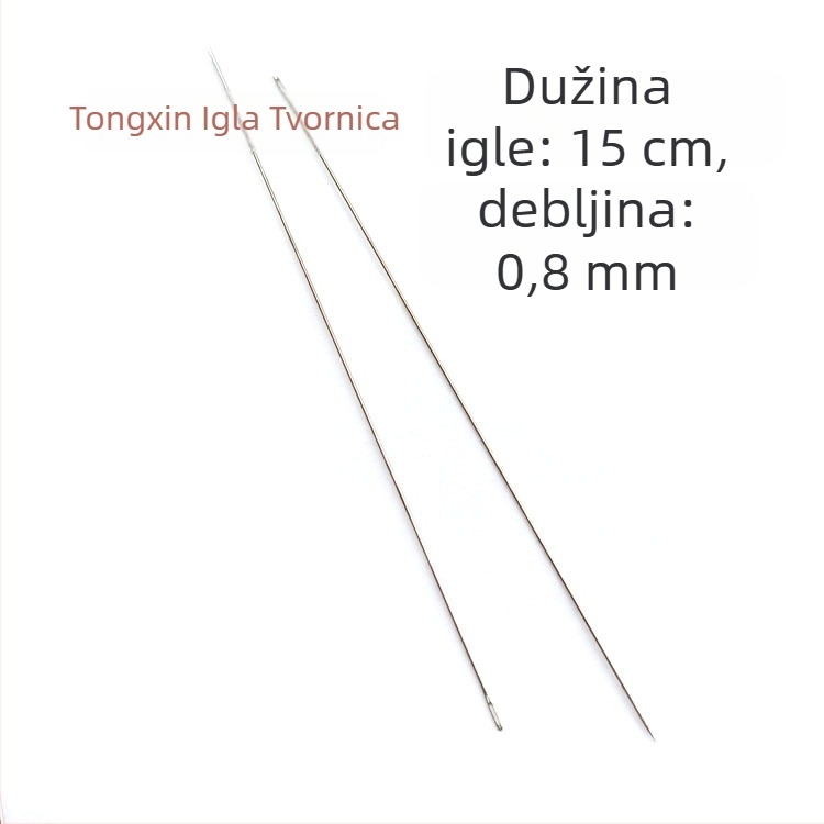 Igla za šivanje s perlicama za DIY nakit, tanka i dugačka
