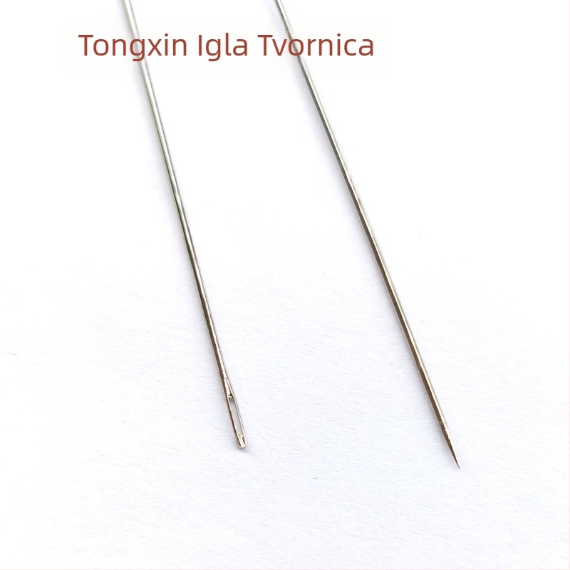 Igla za šivanje s perlicama za DIY nakit, tanka i dugačka
