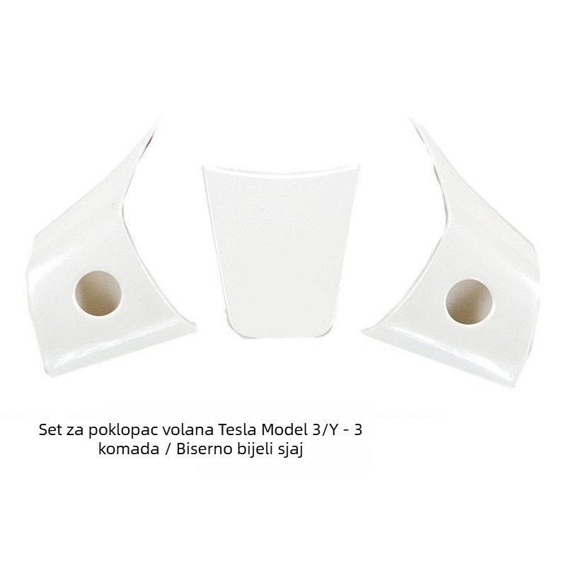 Naljepnica za zaštitu tipki volana za Tesla Model 3/Y, karbonski uzorak, ABS materijal, model MODEL3/Y-SWT