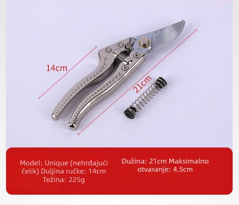 Višenamjerne škare za rezanje voćnih stabala, ručne, za debele grane, vrtni alat