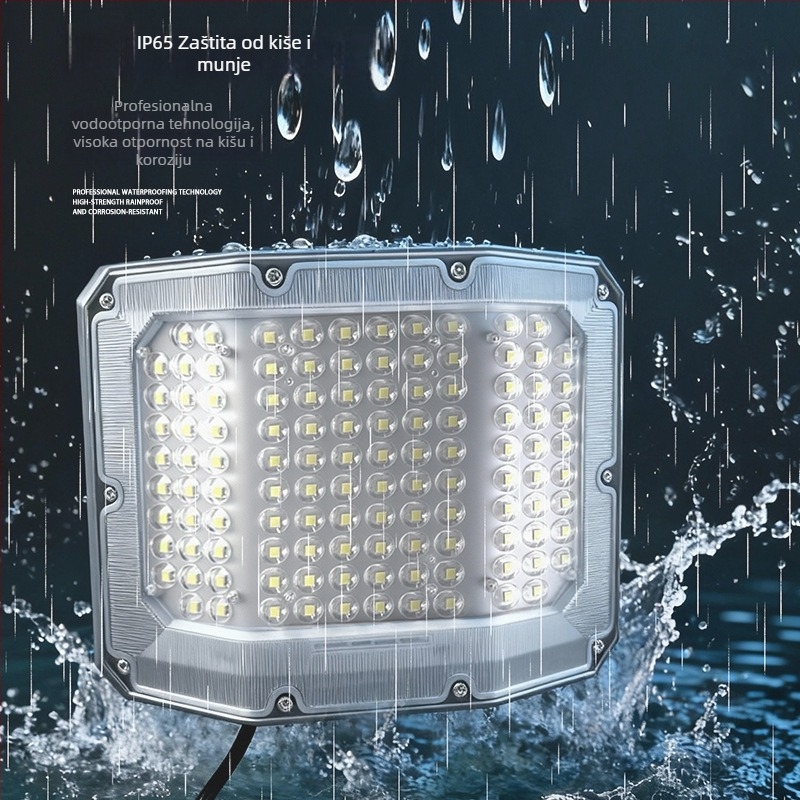Solarni LED reflektor za vrt, vanjska LED rasvjeta, model Q1, 19W, 6V, IP65, vrijeme rada 6–12 sati