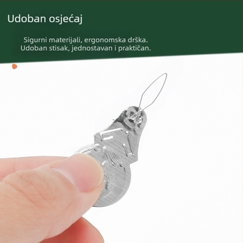 Aluminijski navodnik za iglu za krstni vez, oblik tikve, brzo navlačenje niti, minimalistički dodatak za šivanje