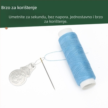 Aluminijski navodnik za iglu za krstni vez, oblik tikve, brzo navlačenje niti, minimalistički dodatak za šivanje