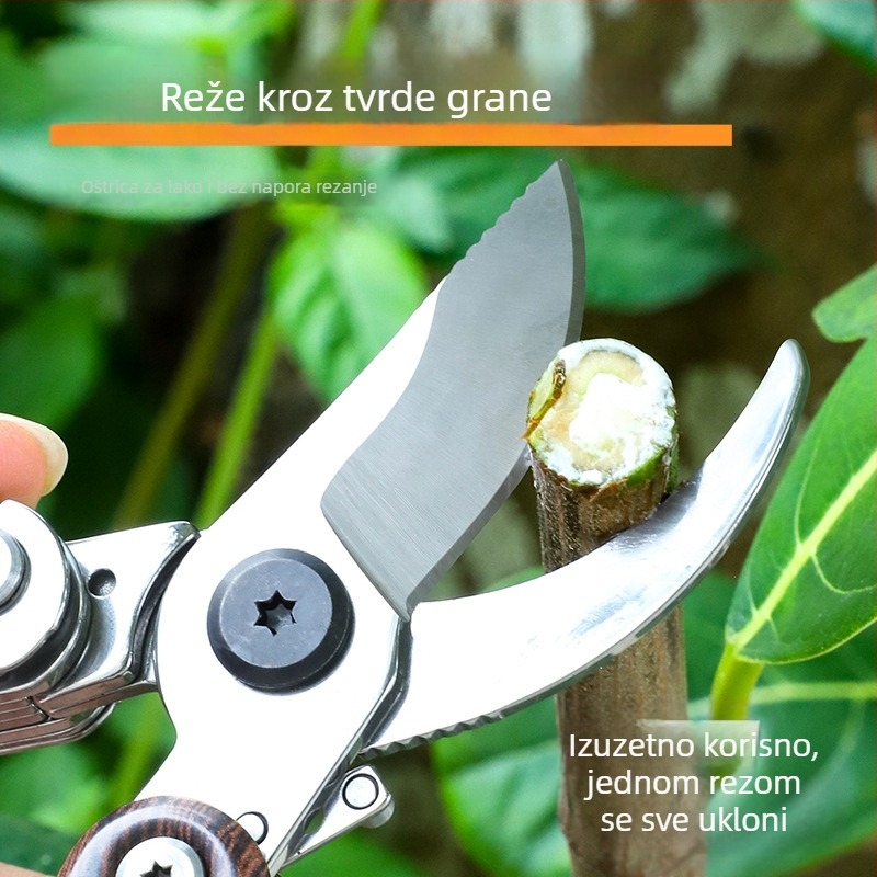 Nerđajuće čelične vrtne škare za podrezivanje, za cijepljenje i njegu cvjetnih grana