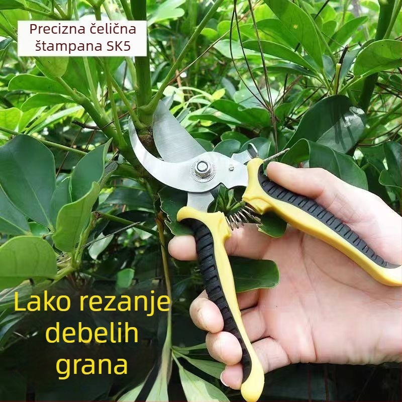 Škare za podrezivanje vrta – nehrđajući čelik, štedljiv rad, za cvijeće i voćke