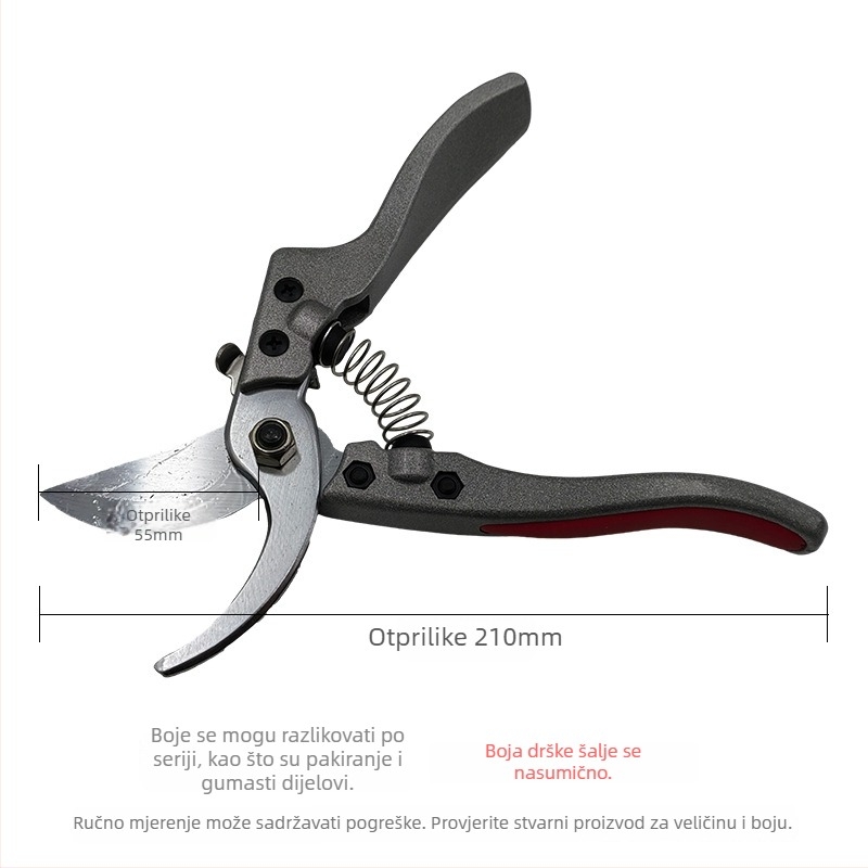 Škarice za podrezivanje od aluminijske legure sa SK čelikom, ergonomske, univerzalni vrtlarstvo alat za kućnu upotrebu