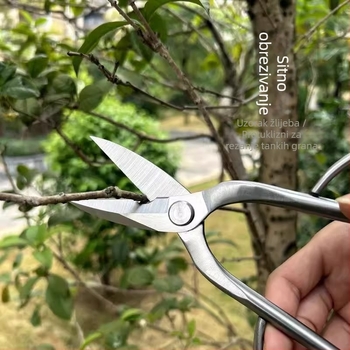 Vrtne škarje od čelika za podrezivanje pupova i cvijeća, bonsai i vrt
