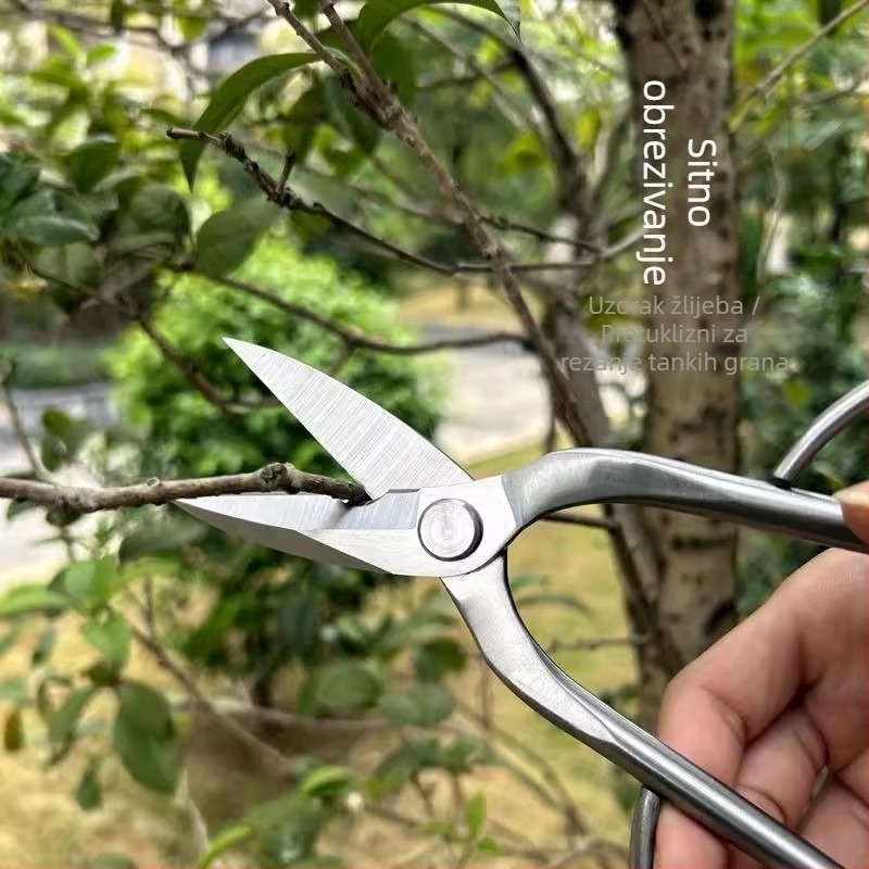 Vrtne škarje od čelika za podrezivanje pupova i cvijeća, bonsai i vrt