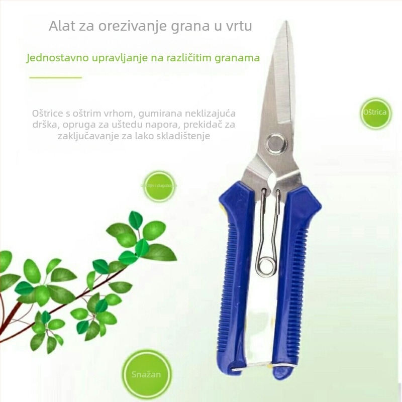 Električne škare za električare s oštrim noževima za rezanje bakrenih žica i metalnih ploča; visoka tvrdoća nehrđajućeg čelika.