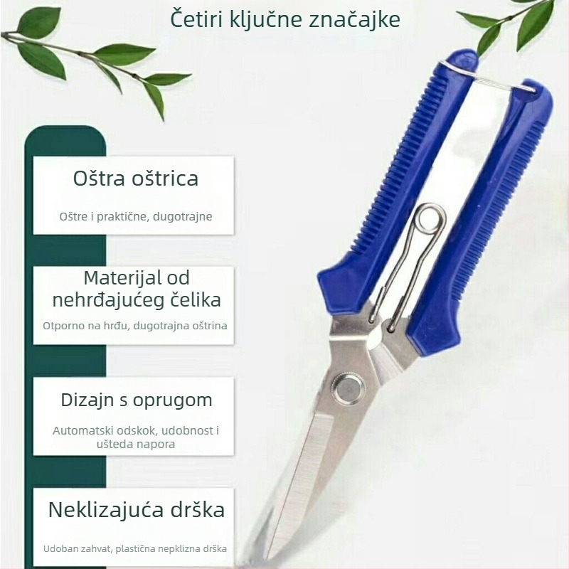Električne škare za električare s oštrim noževima za rezanje bakrenih žica i metalnih ploča; visoka tvrdoća nehrđajućeg čelika.