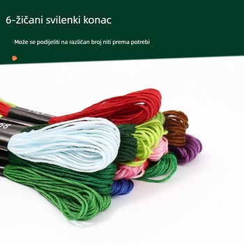 Šivaće niti, ekološka pamuk, križno šivanje, mogućnost prilagodbe; Brend Jp/jinping; Podrijetlo Zhejiang; Kutija sadrži 20000 kom; Bruto težina 115 g