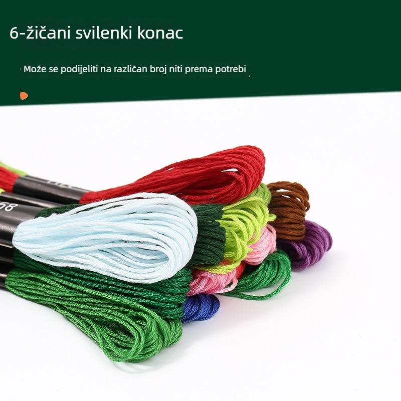 Šivaće niti, ekološka pamuk, križno šivanje, mogućnost prilagodbe; Brend Jp/jinping; Podrijetlo Zhejiang; Kutija sadrži 20000 kom; Bruto težina 115 g
