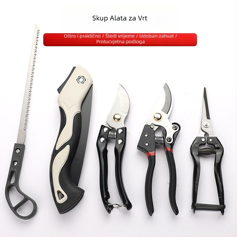 BRKEN SK-5 set od pet dijelova — škare za podrezivanje i sklopiva pila