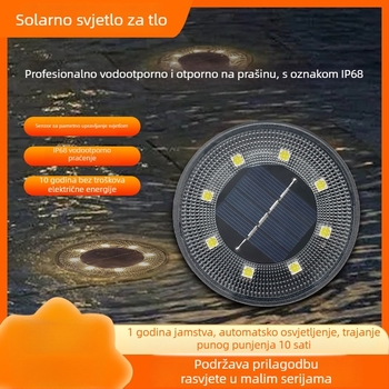 Solarne vanjske lampe – vodootporne za stepenice, vrt i travu, podzemne solarne lampe za dvorište