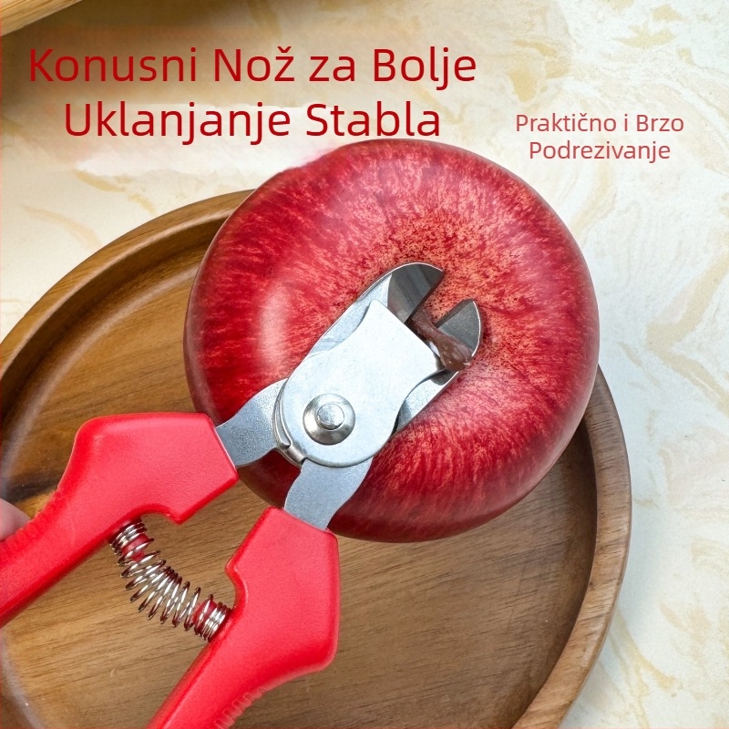 Nerđajući čelične škarice za voće s oblikom gnijezda za deble grane, berba jabuka, krušaka i ananasa