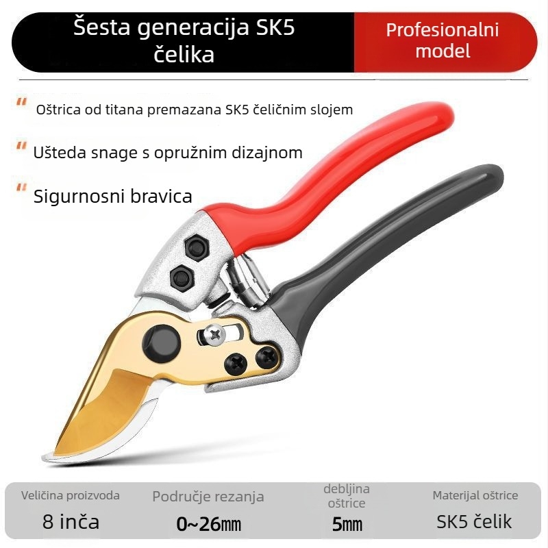 PINDA škare za obrezivanje s ergonomskom ručkom za rezanje voćnih stabala