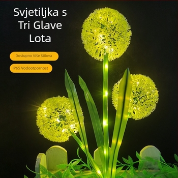 Solarna lampa u obliku luka — 3W LED, IP65, kontinuirani rad 16–24 h