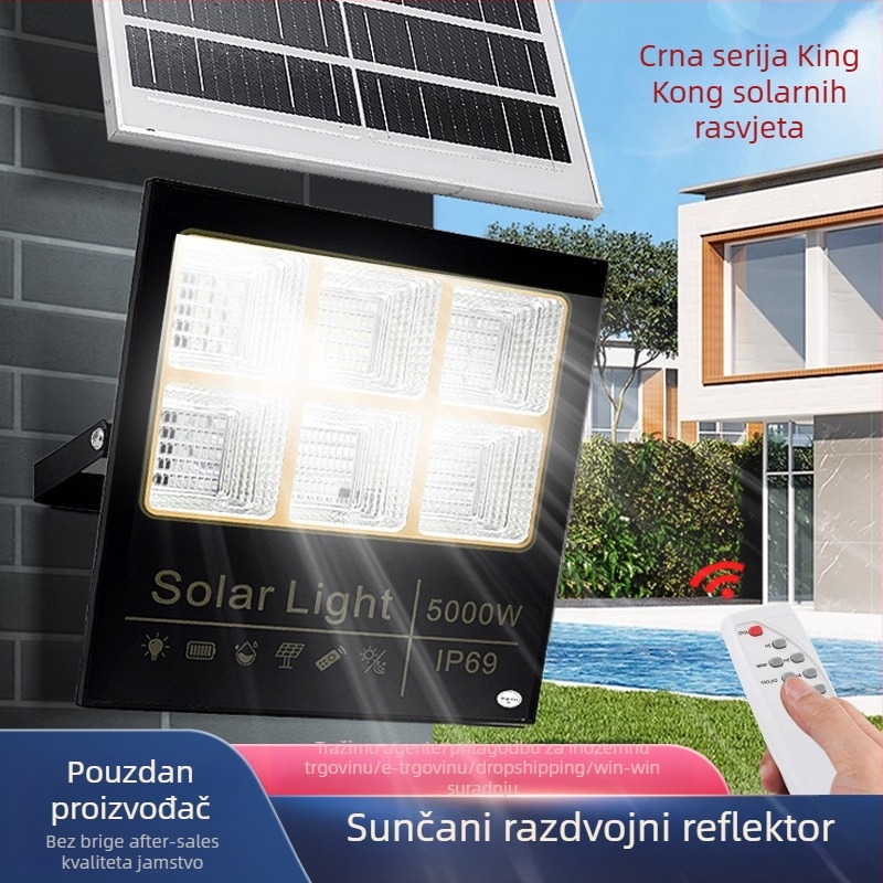 Solarni LED reflektor za vanjsku upotrebu IP65 s daljinskim upravljačem, snaga 100, model XZ-HJG-4