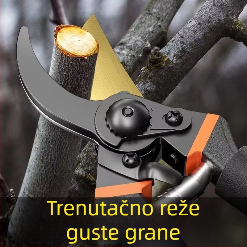 Škare za rezanje voćnih stabala, SK5 čelik, učinkovito rezanje, vrhunska izrada, vrtni alat