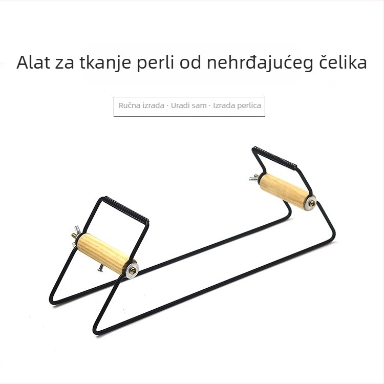 Ručni alat za izradu perli, europskog stila, od nehrđajućeg čelika, alat za pletenje okruglih perlica, DIY stroj za navijanje sjemenskih perlica