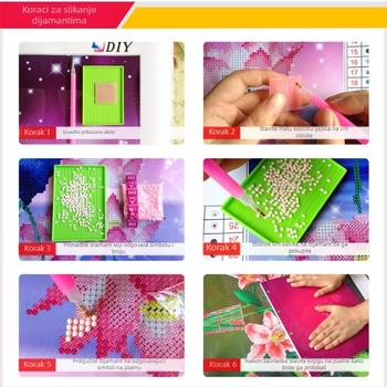 5D set za dijamantno slikanje, puni dijamant, Cartoon/Anime uzorak, platno 11CT, najlon materijal