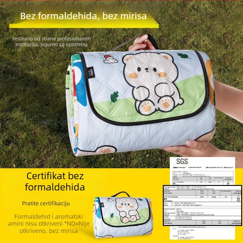 Isdan obiteljska piknik podloga za kampiranje, debela, vodootporna podloga šatora, materijal: Chunyatang Ultrasonic