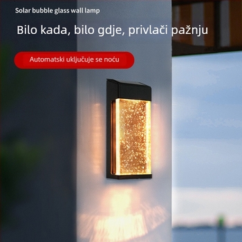 Solarna vanjska zidna svjetiljka za dvorište/vilu, 2–3 LED, 15 lm, 2800–3200K, 180° snop, IP44