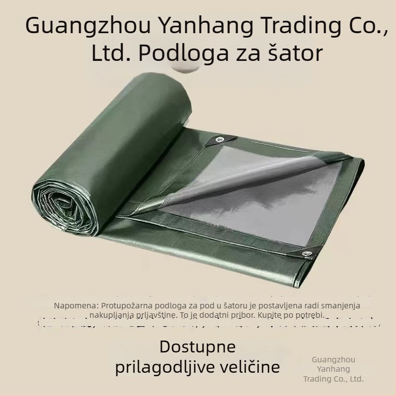Vanjska podloga za šator i kampiranje, debela, otporna na vlagu i habanje, polietilen
