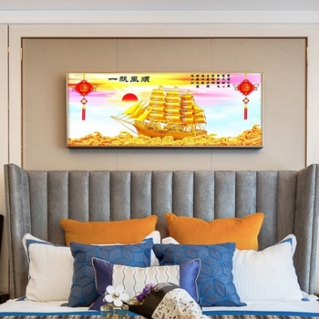 Dijamantna slika križićem na platnu s uljem | Marka Meng Linmei | Šifra Y2804 | Broderija od tkanine | Za spavaću sobu