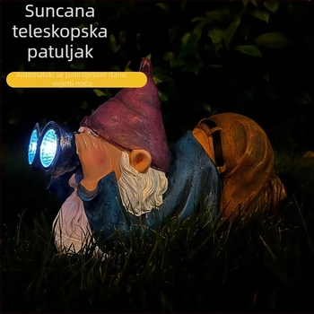 Solarna lampa od smole za dvorište, oblik vile-teleskop, IP55, 1,2W, model SAT-23588, mogućnost prilagodbe