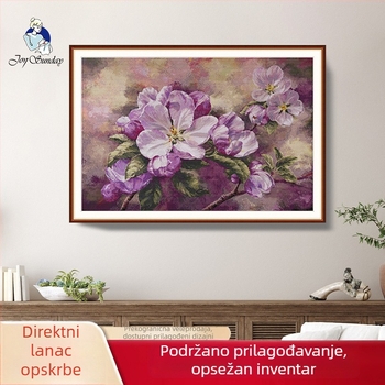 Set za križno šivanje s cvjetovima jabuke za zidnu dekoraciju dnevnog boravka i spavaće sobe