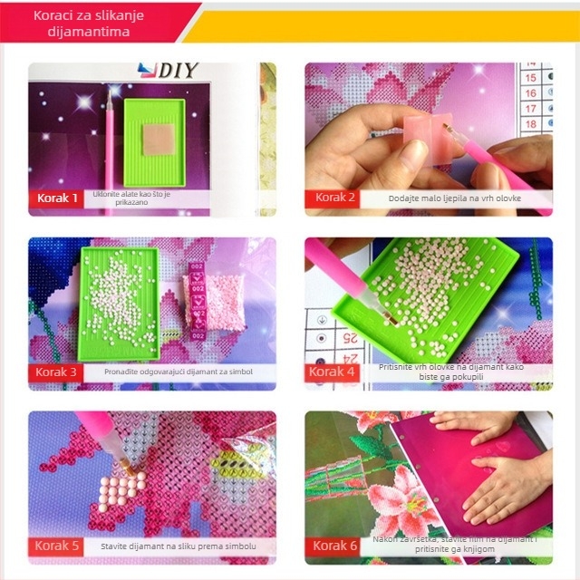 Dijamantna slika sirene - Cartoon/Anime, 11CT krst šivanje, platnena izvezena