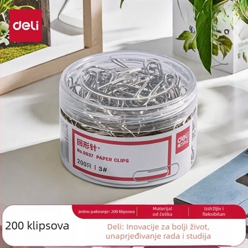 Deli metalne spajalice za papir i čavlije, u kutiji, uredski materijal