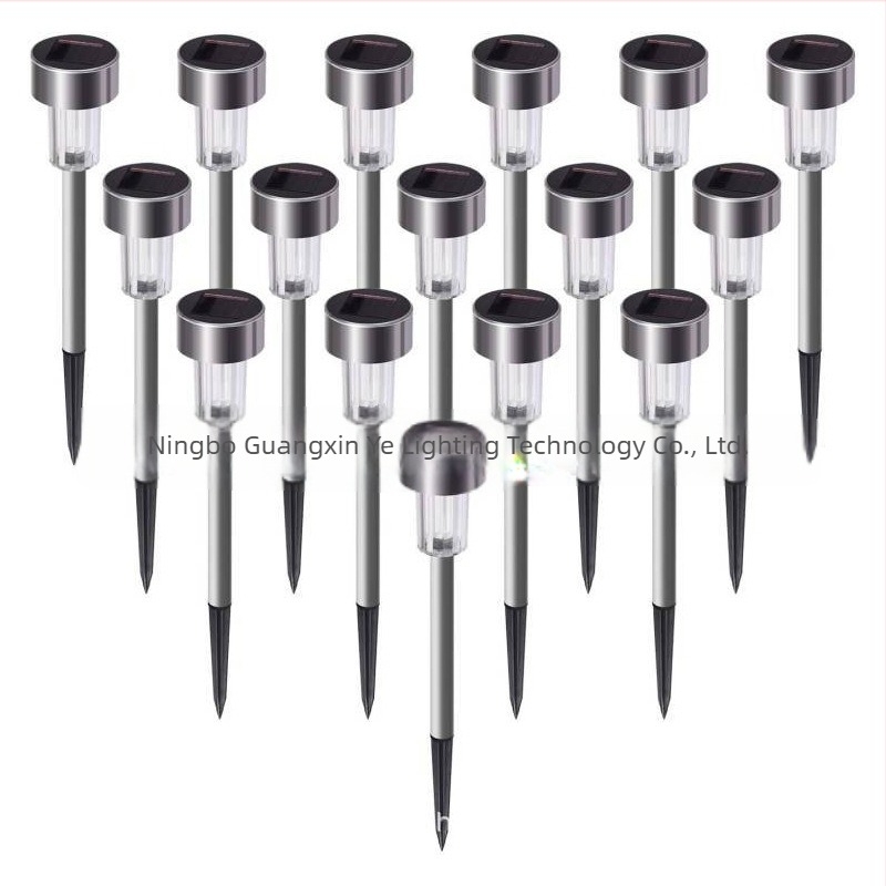 Solarna lampa za travnjak s kolcem – Model 45, nehrđajući čelik, IP33, 0.06 W, radno vrijeme 16–24 h