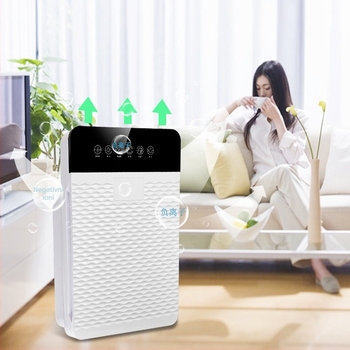 Kućni pročišćivač zraka s negativnim ionima i UV dezinfekcijom, kompozitni filter, protok zraka 51–150 m³/h, buka 36–45 dB, pogodno za prostorije 31–40 m², daljinski upravljač