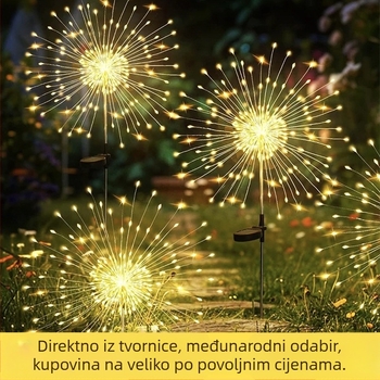 Vanjsko solarnu LED lampu za vrt s DIY bakrenom žicom – BM-451, IP44, 5V, 0,04W