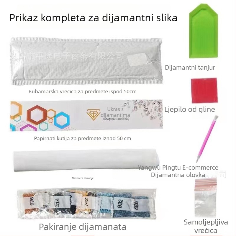 Set za dijamantnu sliku – Conan, puni dijamant, marka Fanmei's Home, moderan minimalistički stil