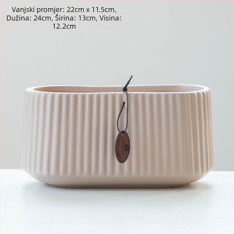Keramička posuda za cvijeće, podna verzija, kineskog stila, za kućno vrtlarenje