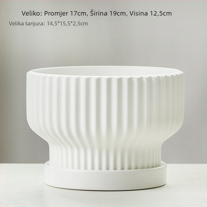 Keramička posuda za cvijeće, podna verzija, kineskog stila, za kućno vrtlarenje